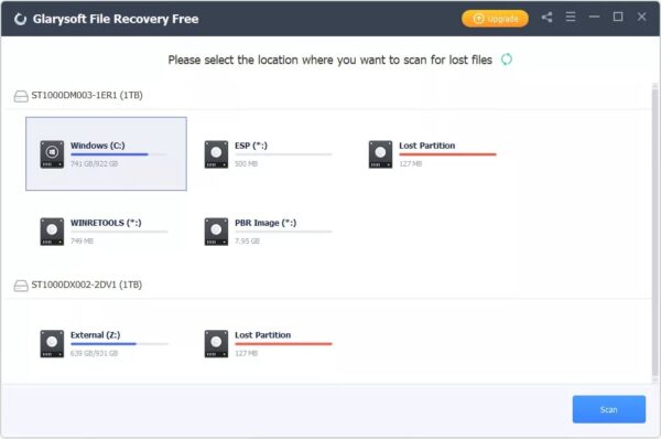 Бесплатная программа для восстановления данных — Glarysoft File Recovery Free